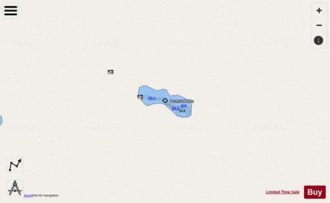 Peanut depth contour Map - i-Boating App - Streets