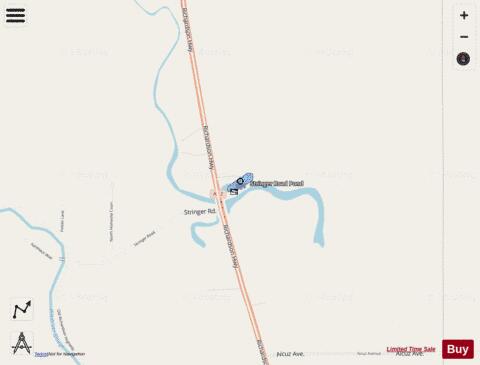 StringerRoad depth contour Map - i-Boating App - Streets