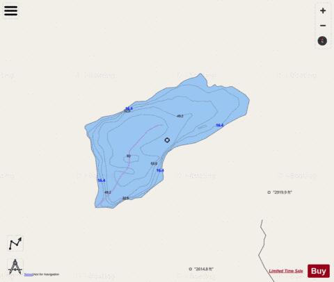 Desire Lake depth contour Map - i-Boating App - Streets