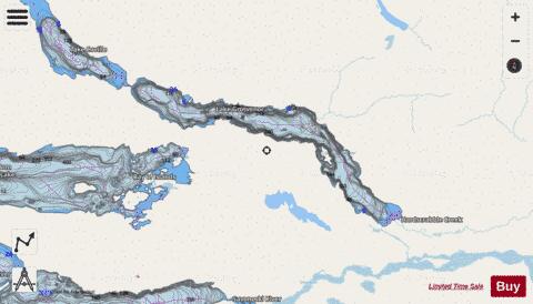 Lake Grosvenor depth contour Map - i-Boating App - Streets