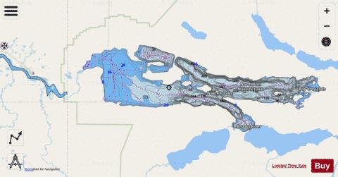 Naknek Lake depth contour Map - i-Boating App - Streets
