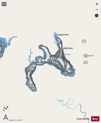 Amanka depth contour Map - i-Boating App - Streets