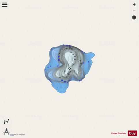 Hole depth contour Map - i-Boating App - Streets