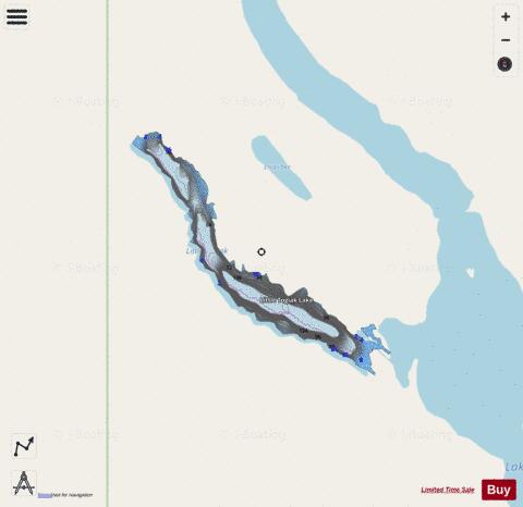 Little Togiak depth contour Map - i-Boating App - Streets