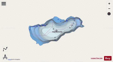 Ongivinuck depth contour Map - i-Boating App - Streets