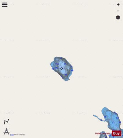 Upper Lilliy Lake depth contour Map - i-Boating App - Streets