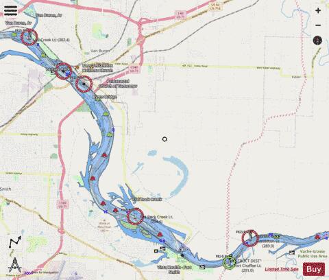 US_CC_AR_arkansas_e_sq_11_487_808 depth contour Map - i-Boating App - Streets