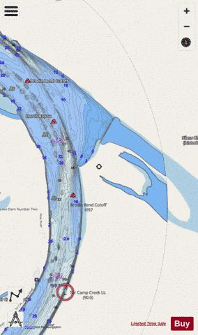 US_CC_AR_arkansas_e_sq_11_500_814 depth contour Map - i-Boating App - Streets