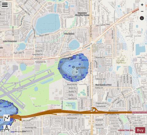 Lake Barton depth contour Map - i-Boating App - Streets