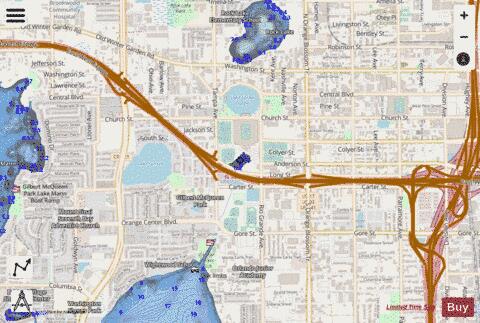 Lake Beardall depth contour Map - i-Boating App - Streets