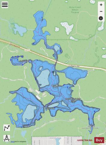 Busse-South Pool depth contour Map - i-Boating App - Streets