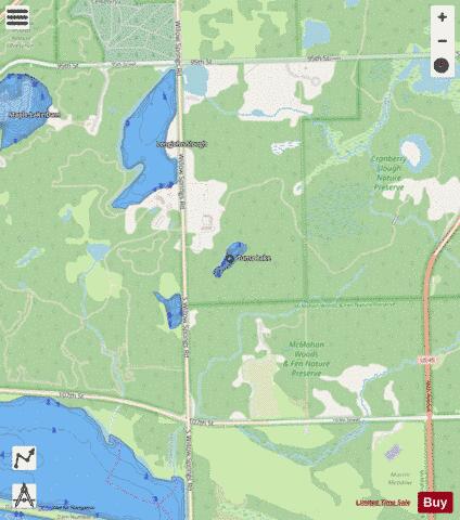 Tuma Lake depth contour Map - i-Boating App - Streets