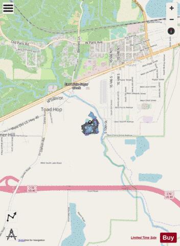Bell Pond depth contour Map - i-Boating App - Streets