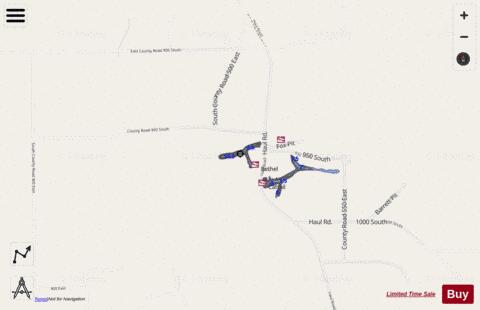BETHEL PIT, PIKE depth contour Map - i-Boating App - Streets