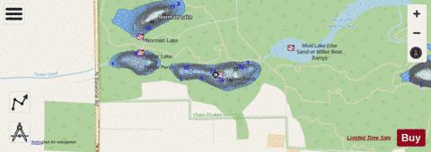Rivir Lake depth contour Map - i-Boating App - Streets