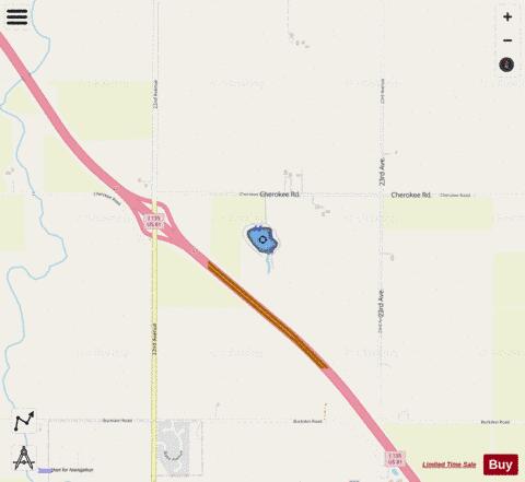 Black Kettle SFL, McPherson depth contour Map - i-Boating App - Streets