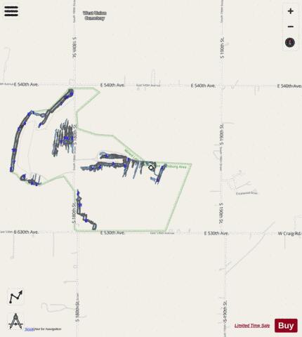KS Pond depth contour Map - i-Boating App - Streets