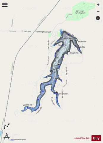 Lake Crawford State Park #2, Crawford depth contour Map - i-Boating App - Streets