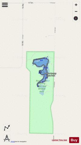 Rooks Co. SFL, Rooks depth contour Map - i-Boating App - Streets