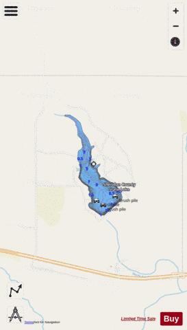 Sheridan Co. SFL, Sheridan depth contour Map - i-Boating App - Streets