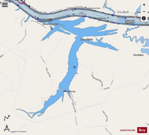 Cumberland River section 11_527_802 depth contour Map - i-Boating App - Streets