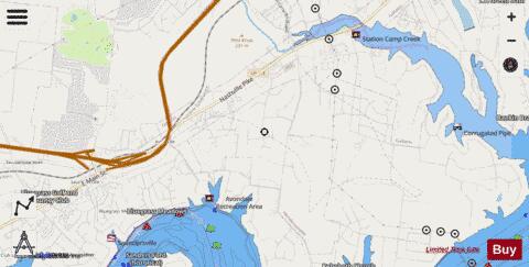 Cumberland River section 11_531_801 depth contour Map - i-Boating App - Streets