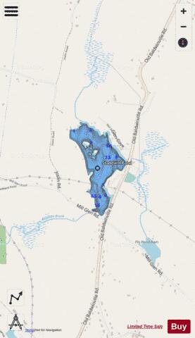 Stoddard Pond depth contour Map - i-Boating App - Streets