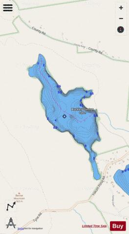 Buckley Dunton Lake depth contour Map - i-Boating App - Streets