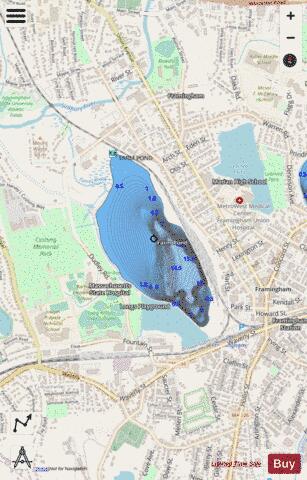 Farm Pond depth contour Map - i-Boating App - Streets