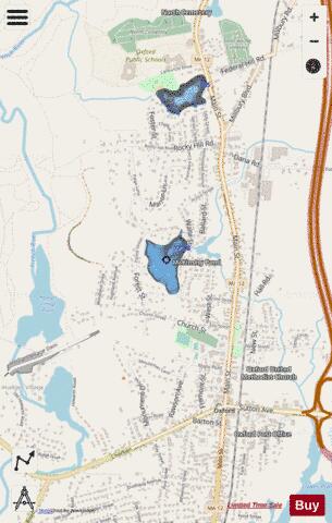 McKinstry Pond depth contour Map - i-Boating App - Streets