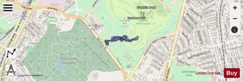 Scarsboro Pond depth contour Map - i-Boating App - Streets