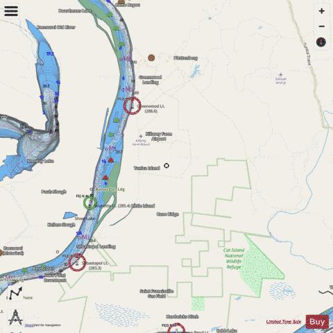 Lower Mississippi River section 11_503_839 depth contour Map - i-Boating App - Streets