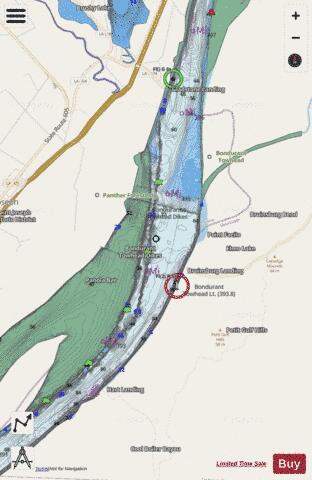 Lower Mississippi River section 11_505_832 depth contour Map - i-Boating App - Streets