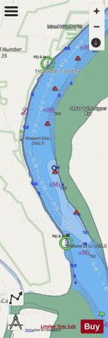Lower Mississippi River section 11_511_807 depth contour Map - i-Boating App - Streets