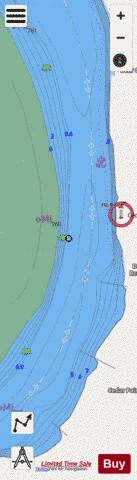 Lower Mississippi River section 11_512_808 depth contour Map - i-Boating App - Streets