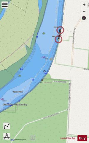Lower Mississippi River section 11_514_805 depth contour Map - i-Boating App - Streets