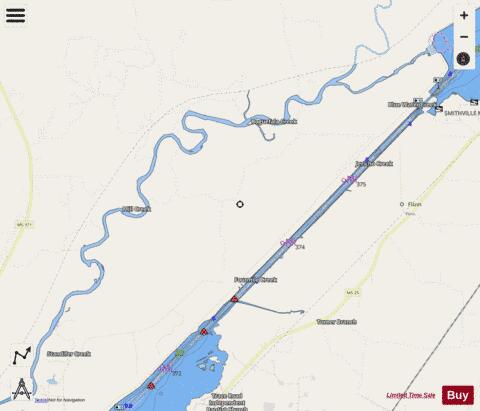 US_CC_MS_tombig_e_sq_11_520_817 depth contour Map - i-Boating App - Streets