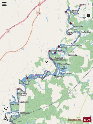 US_CC_MS_tombig_e_sq_11_524_825 depth contour Map - i-Boating App - Streets