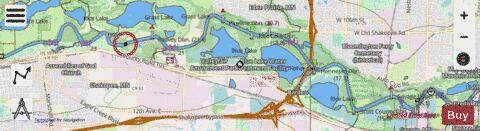 Upper Mississippi River section 11_492_738 depth contour Map - i-Boating App - Streets