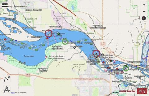 Upper Mississippi River section 11_495_738 depth contour Map - i-Boating App - Streets