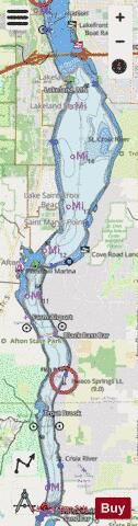 Upper Mississippi River section 11_496_737 depth contour Map - i-Boating App - Streets