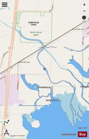 Upper Mississippi River section 11_503_770 depth contour Map - i-Boating App - Streets