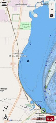 Upper Mississippi River section 11_503_771 depth contour Map - i-Boating App - Streets