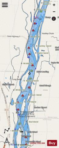 Upper Mississippi River section 11_503_773 depth contour Map - i-Boating App - Streets