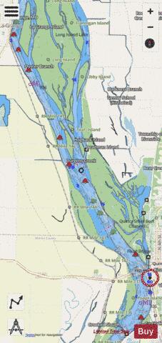Upper Mississippi River section 11_503_775 depth contour Map - i-Boating App - Streets
