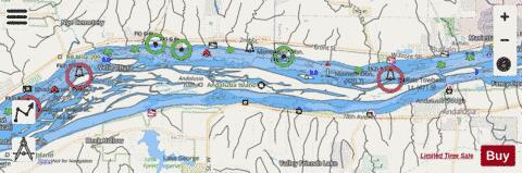 Upper Mississippi River section 11_507_764 depth contour Map - i-Boating App - Streets