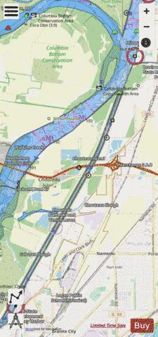 Upper Mississippi River section 11_511_784 depth contour Map - i-Boating App - Streets