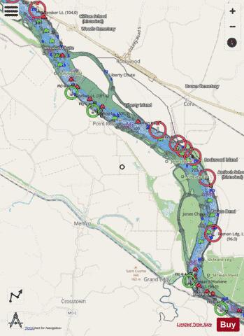 Upper Mississippi River section 11_513_791 depth contour Map - i-Boating App - Streets