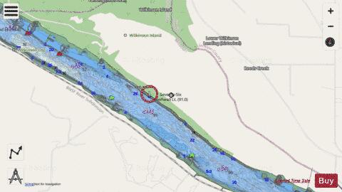 Upper Mississippi River section 11_514_791 depth contour Map - i-Boating App - Streets