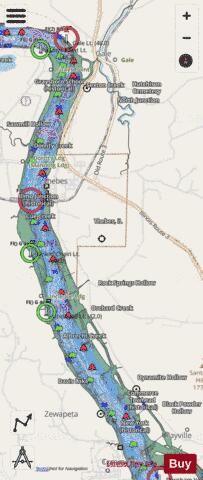 Upper Mississippi River section 11_515_795 depth contour Map - i-Boating App - Streets